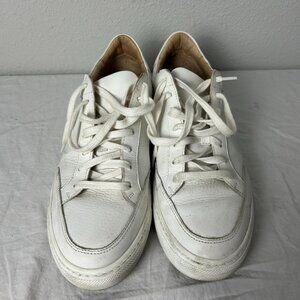 Suitsupply White Leather Sneakers Men’s Size 42